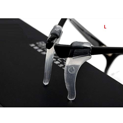 Tongina 20Pcs Sports Glasses Temple Tip Glasses Transparente Ear Hook Anti Slip Rack - M