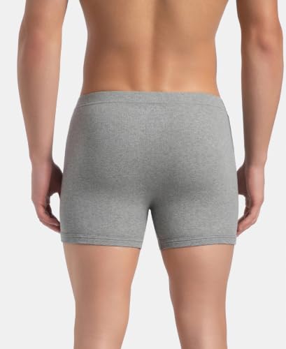 Image of Jockey 8008 Men Super Combed Cotton Solid Long Trunk Boxer Brief(Pack of 3)