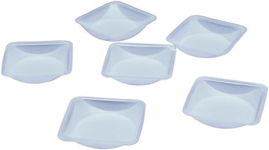 SQWB-B100 Polystyrene Square Weigh Boat, 100ml Capacity, Blue (Case of 500)