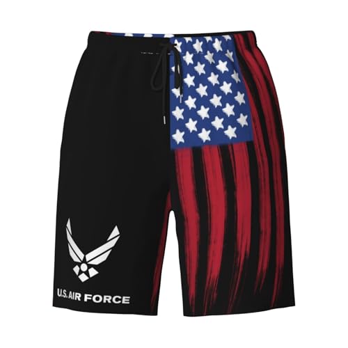 Us Air Force USAF Mens Swim Trunks Quick Dry Board Shorts 7" - Hawaii Beach Swimwear2