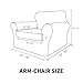 MAXIJIN 2 Piece Chair Covers Chair Slipcover with Arms, Sofa Chair Cover for Living Room Armchair Cover, Stretch Pet Dog Slip Cover for A Chair with 1 Cushion (31