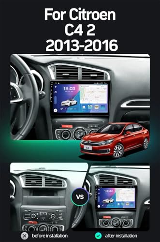 Autoradio Android 13 avec commandes au volant pour optimiser votre Citroën C4 B7