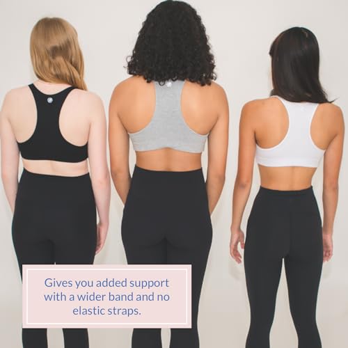 Bleuet Aster Racerback Bra – Reversible Sports Bra for Girls & Teens | Organic Cotton, Ultra Soft, Seamless, Wide Band4