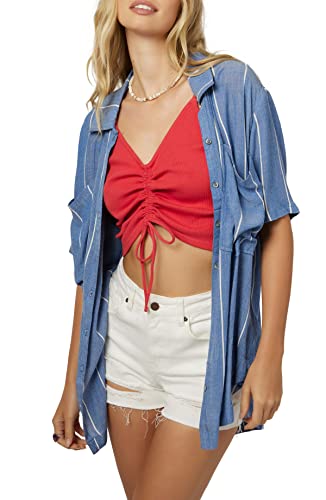 Womens Blair Short Sleeve Top, Classic Blue miniatura 1