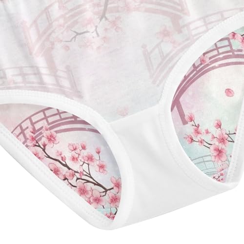 Cherry Blossom Branches Toddler Cotton Underwear, Kids Underwear Girls, 2T–8 Years4