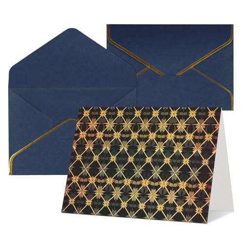 Lot de 12 cartes géométriques avec enveloppes à offrir pour mots de remerciement