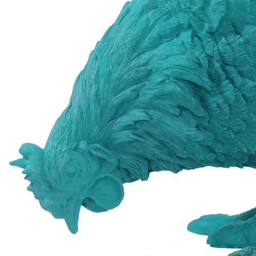 colourliving Deko Hühner DekoDiven einzigartige Huhn Deko für Haus & Garten (Aqua Colada, pickend)