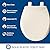 MAYFAIR 887SLOW 346 Affinity Slow Close Removable Plastic Toilet Seat that will Never Loosen, Providing the Perfect Fit, ROUND, Long Lasting Solid Plastic, Biscuit