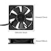 2Pcs 1225 Fan 110V 220V Dual Ball Bearing Cooler Fan 120mm x 25mm for Electronic Equipment DIY Cooling