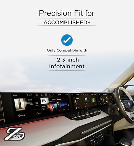 Image of ZEIR [4 PACK Screen Protector Compatible with Tata Sierra 2026+ | Infotainment Stereo Display Guard [Not Tempered Glass] (Triple Screen [Pack1 Glossy])