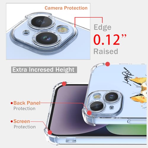 WOKEZ Klar Katt Fodral för Motorola Edge 40/2023 - Stötsäkert Skydd