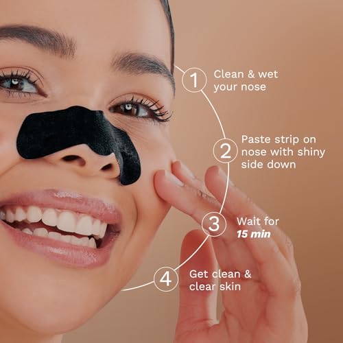 Image of FURR By Pee Safe Blackhead Remover Bamboo Charcoal Nose Strips (3 Pcs) | With Aloe Vera & Tea Tree Oil | Reduces & Prevents Blackheads, Whiteheads, Dirt and Oil | Cleanses Pores