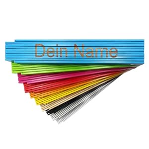 Zollstock Personalisiert mit Namen Geschenk für Männer, Frauen und Kinder ob Geburtstag, Jahrestag oder Weihnachten…