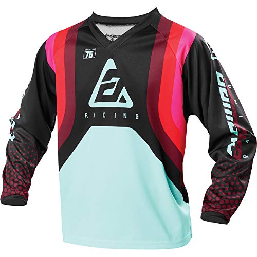 Answer Racing A21 Syncron Swish Women's Off-Road Motorcycle Jersey - Berry/Air Pink/Seafoam / 2X-Large