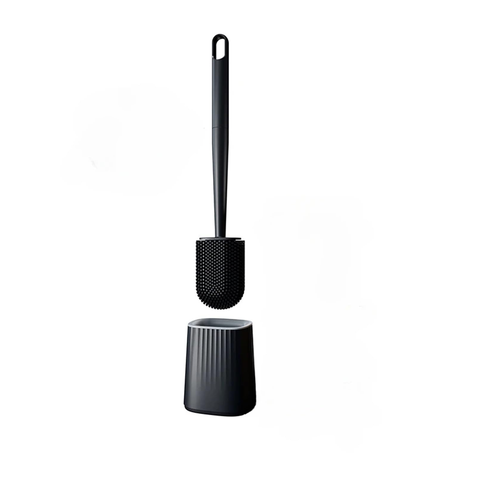 Large Head Soft Rubber Toilet Brush(Black)