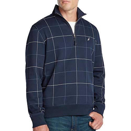 Nautica Men's Quarter Zip Fleece - Navy XX-Large