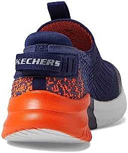 Skechers Kids Boy's Ultra Flex 3.0-Vektron Sneaker, Navy/Orange, 1.5 Little Kid | Image 4