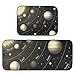 Sistema solare con The Sun Earth Mars Mercury Jupiter Saturno Uranus 2 tappetini da cucina antiscivolo, tappeto assorbente per pavimento della cucina, tappetino da bagno in peluche