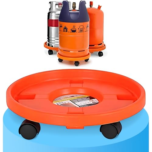 FLASHPRIX Carro Porta Bombona Estable y Seguro, con Ruedas Pivotantes, Soporte para Bombona de Butano de 31,5 cm. Resistencia de 90 kg.