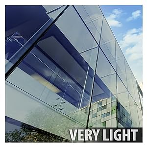 Image of CREON One Way Window Film, Privacy Window, UV Blocking, Non-Adhesive Heat Control Reflective Glass Film for Home and Office 20x96 (Inch), 70% Black