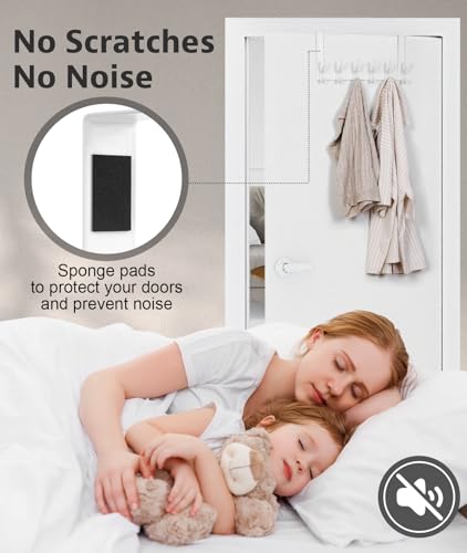 image for Optish Over The Door Hooks, Door Hanger Hooks for Hanging, Over The Do