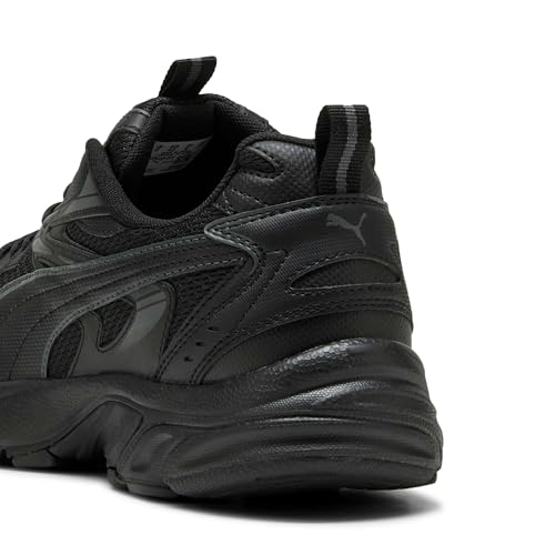Puma MILENIO TECH Unisex-Sneaker, Schwarz-Shadow-Grau, 7 UK – Ansicht 2