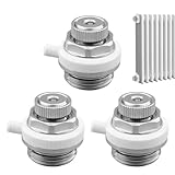 WIYETY Valvola automatica di sfogo aria 1/2 pollici: set di 3 valvole di sfiato per radiat...