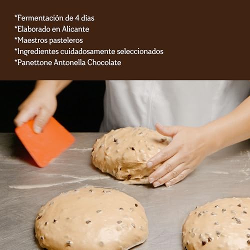 Panettone Antonella Chocolatíssimo Schokolade XXL 1200 g - Handwerkliche Herstellung nach traditionellem Rezept - Leckerer süßer Weihnachts-Panettone