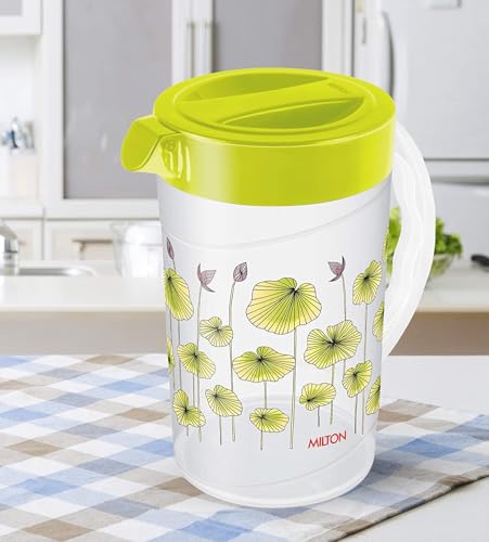 Image of Milton 2.4L Plastic Water Jug - Premium Durable, Leak-Proof, and BPA-Free Hydration Container in Stylish Green for Home, Office, and Outdoor Use APck of 2