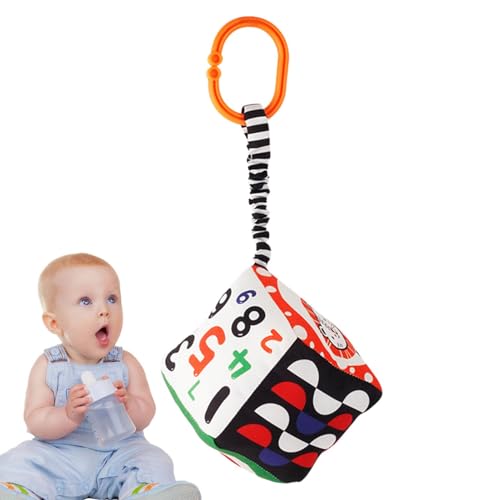 カーシートガラガラおもちゃ - 赤ちゃん用スパイラルベビーカーおもちゃ、幾何学模様のぬいぐるみガラガラハンガー |スタイリッシュなコンパクトカーシートハンガーおもちゃガラガラ子供、女の子、男の子への誕生日プレゼント