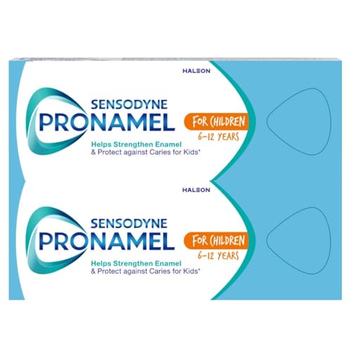 Sensodyne Pronamel Kids Toothpaste Strengthens Enamel Heps Prevent Cavities Developed by Dentists and Experts For Children 6-12 years 50 ml Pack of 2