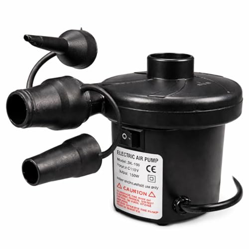 Image of Multi-Purpose Electric Air Pump for Quickly Inflates /Deflates Sofa, Bed, Swimming Pool Tubes, Toys,Air Bags