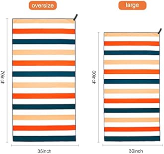Exclusivo Mezcla Microfiber Sand Free Beach Towel, Large Pool Towel for Kids and Adults, 4 Pack (30" x 60") - Quick Dry and Lightweight