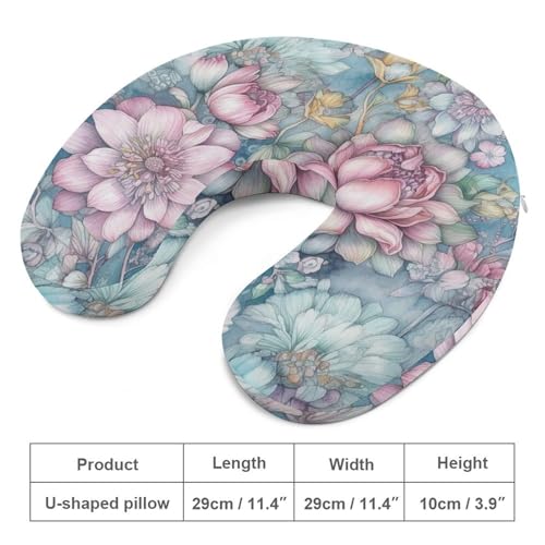 Almohada de espuma viscoelástica de viaje tamaño único miniatura 2