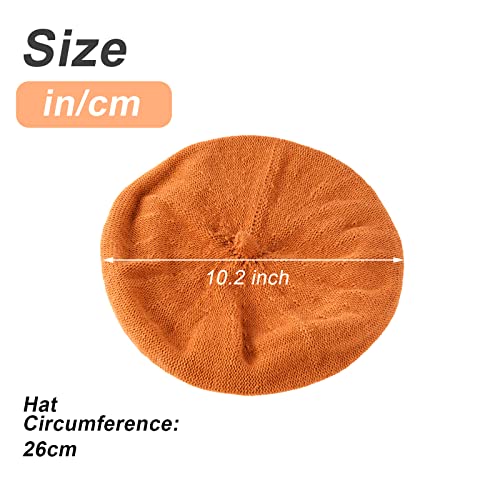 Konblimc Berets For Women Wool French Beanies Hat Lady French Berets Solid Color Lightweight Casual Beanie Winter Hat Grey #TOP1