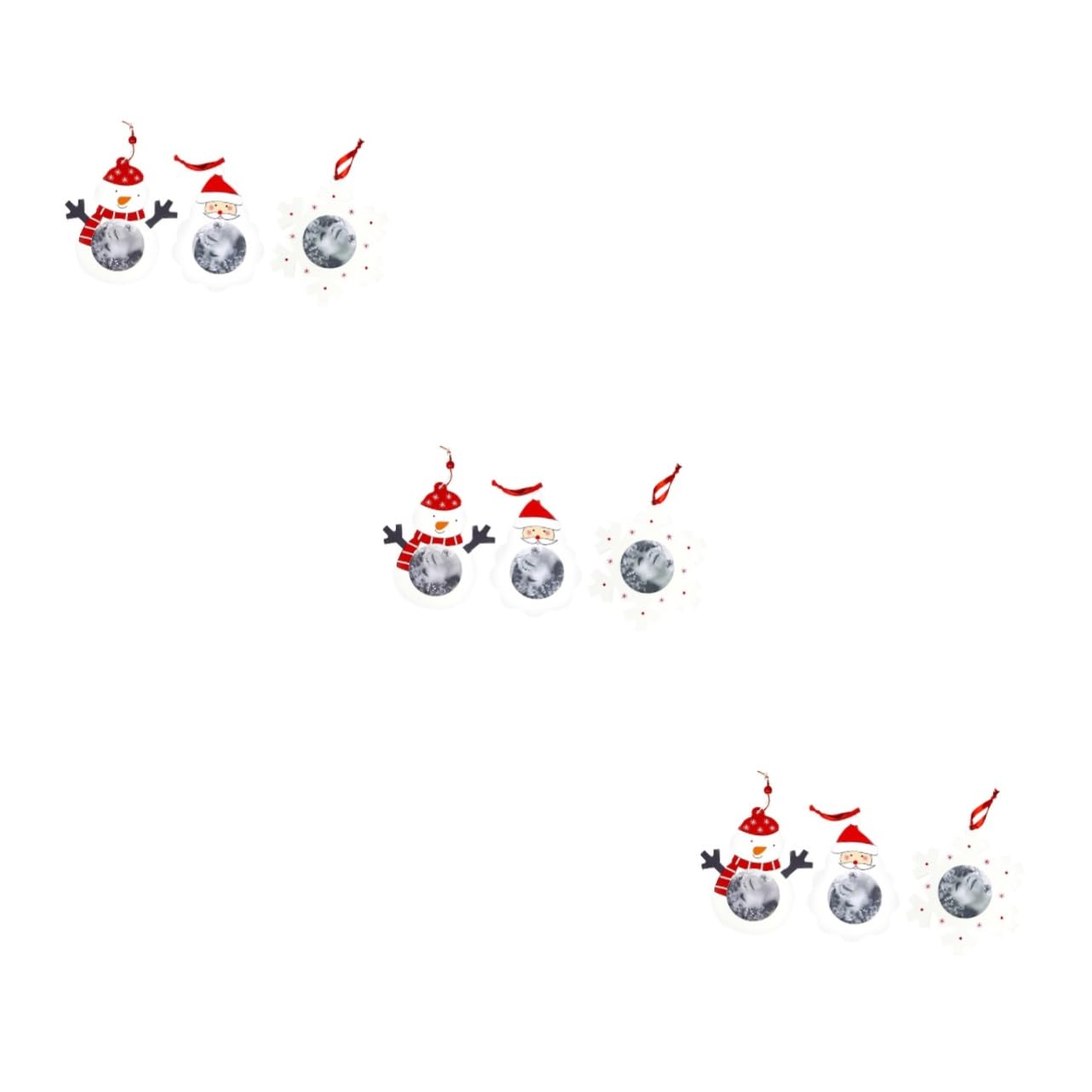 IMIKEYA 9 STK Weihnachtsschmuck weihnachtsdeko Party Christmas Decorations Door Weihnachtsbaum hängende Dekoration Weihnachtsfotorahmen Weihnachten Weihnachtsdekorationen Christbaumschmuck