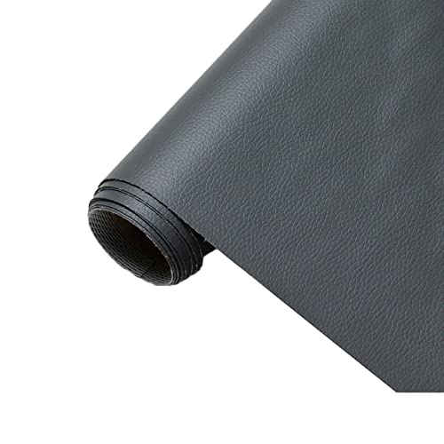 Tissu simili cuir gris pour créer vos sacs à main et vêtements tendance DIY