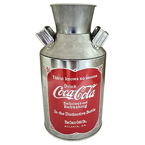 The Tin Box Company Coke Replica Milk Can, Red, 4-1/4 x 8" - 666217 Cover
