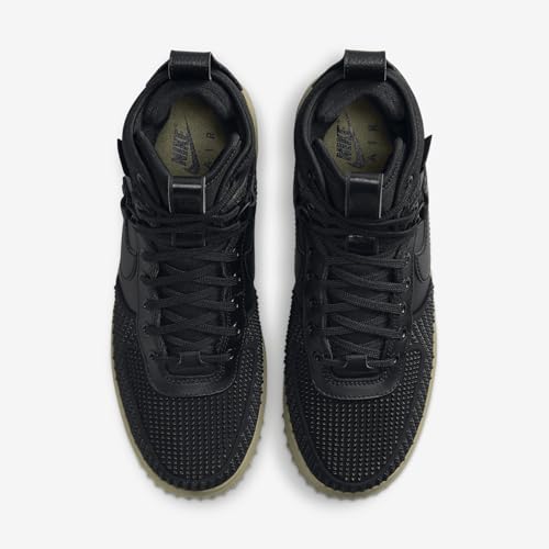 Nike Men's Lunar Force 1 Duckboot Black/Black-Neutral Olive (DZ5320 001) - 10.54