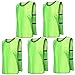 BEAHING Soccer Pinnies, 5PCS Pinnies Mesh Ventilation Soccer Pinnies Youth Comfortable and Loose Soccer Pinnies with Elastic for Children Practice, Sports Basketball Soccer Football, Pinnies Adult