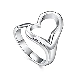 Ring for Women 925 Sterling Silver Ring Open Adjustable Ring Wedding Ring