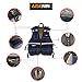 AISENIN Reflective Safety Tool Vest with Multi-pockets and Zipper,Heavy Duty Tool Vest for Electricians Carpenter (Blue and Black)