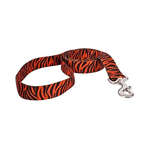 Image of Yellow Dog Design Standard Lead, Zebra Rust /Black, 3 /4 inch x 60 inch (5 ft.)