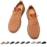 Zapatos Wearbreeze for hombre, zapatos urbanos ultra cómodos for hombre, zapatos Oxford de malla transpirable, zapatillas de vestir informales, zapatos de negocios ligeros for caminar(Orange,42 EU)