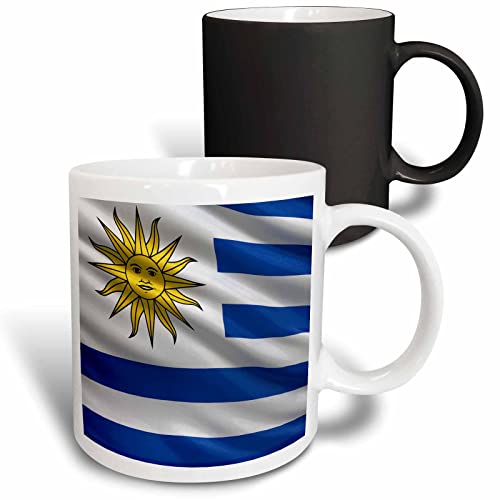 3dRose Flag of Uruguay 11oz Magic Transforming Mug