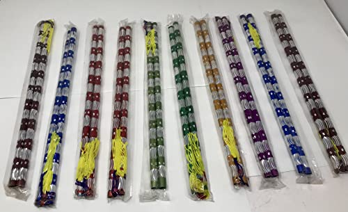 Baquetas hermosas de aluminio multicolor para Dandiya - Juego de 500 miniatura 1