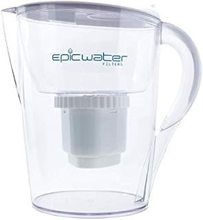 Epic Pure Water Filter Pitchers for Drinking Water, 10 Cup 150 Gallon Long Last Filter, Tritan BPA Free, Removes Fluoride, Chlorine, Lead, PFAS, PFOA