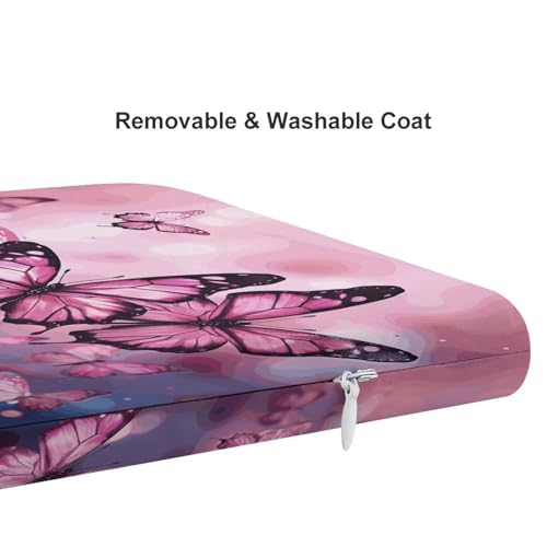 Coussin en mousse à mémoire de forme premium avec imprimé papillons - 5