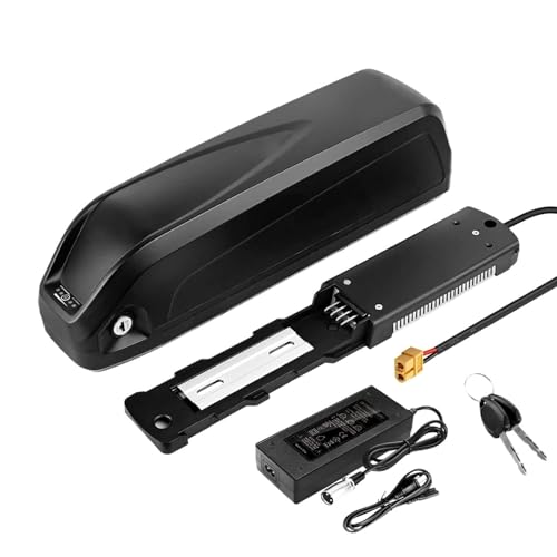 Batería de bicicleta eléctrica de 36 V, 36 V, 10,4 Ah, 13 Ah, 15,6 Ah, 18 Ah, 20,4 Ah, batería de litio con tubo inferior, batería de iones de litio con cargador + puerto USB for motor de bicicleta de