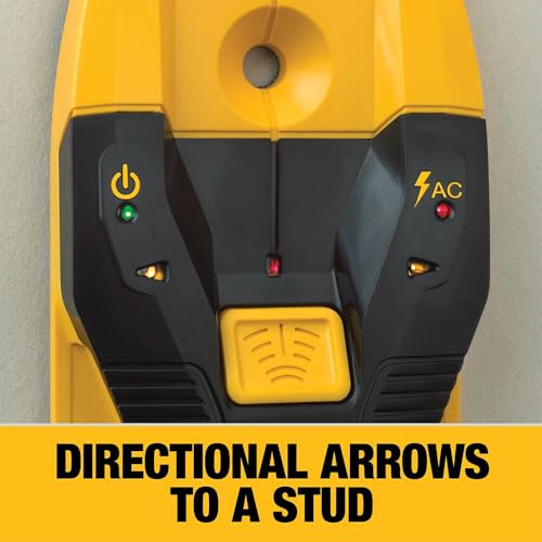 Image of DEWALT Stud Finder, 3 /4 inch, Locate Framing Studs Efficiently with LED Arrows, Ideal for Wood and Metal, AAA Batteries Included (DW0100)